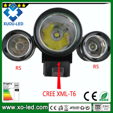 1800lm Super Bright 1PCS CREE Xm-Lt6 Flashligh with 2PCS R5 Bicycle Lamp